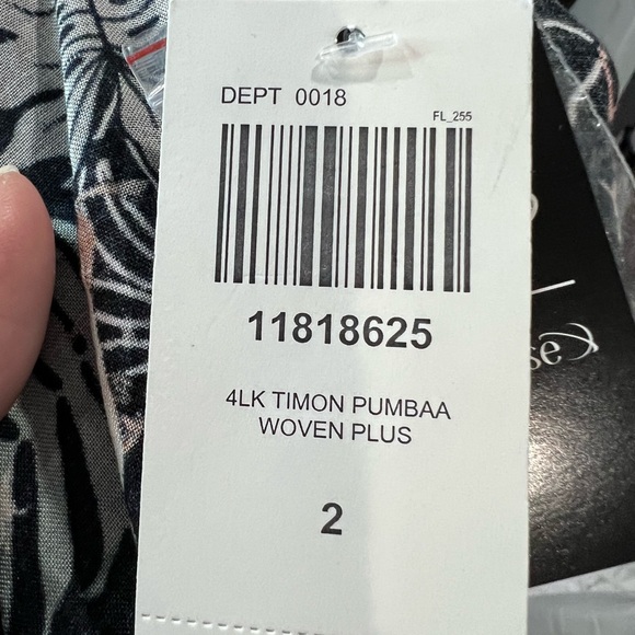 NWT-Her Universe/Disney’s Lion King 2 pce set pumba’s jungle shirt/skirt 2X - Picture 8 of 16